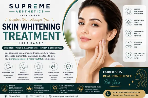 Skin Whitening Treatment Islamabad treatment at Supreme Aesthetics Islamabad