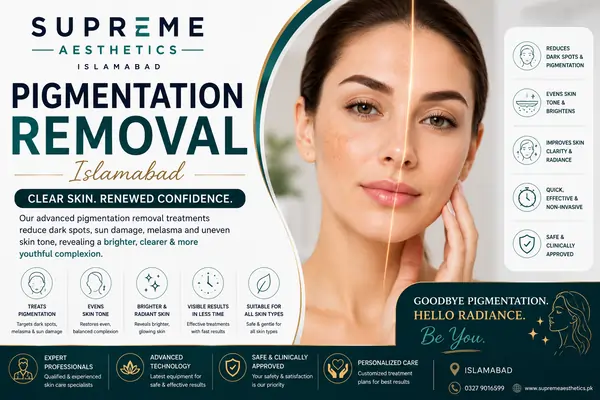 Pigmentation Removal Islamabad treatment at Supreme Aesthetics Islamabad