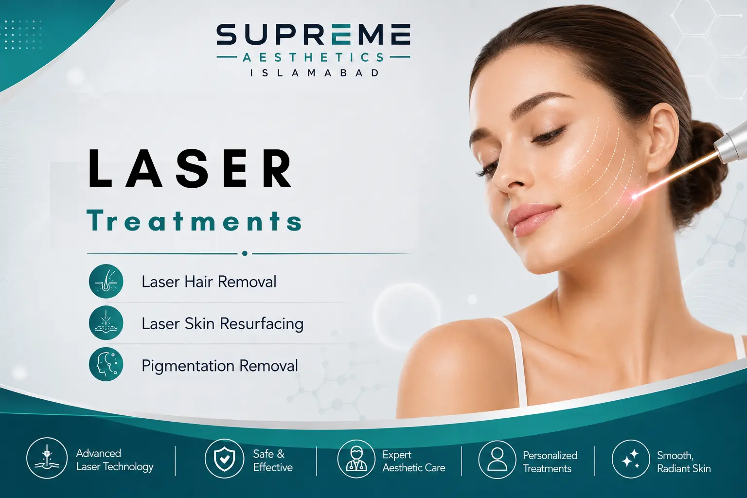 Laser treatment at Supreme Aesthetics